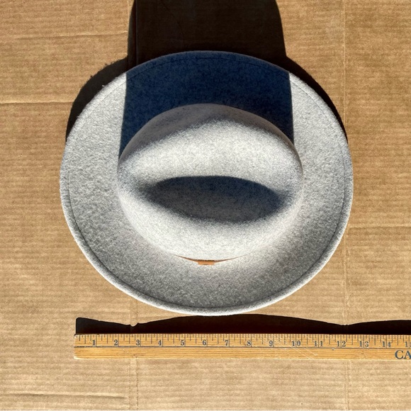 Will+Bear Gray Australian Felted Wool Fedora Hat Size Medium Unisex *Like New* - Picture 10 of 12